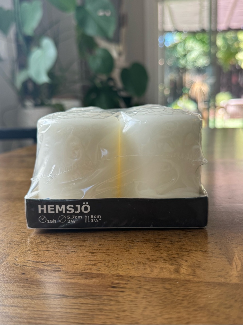 IKEA HEMSJÖ Unscented block candle